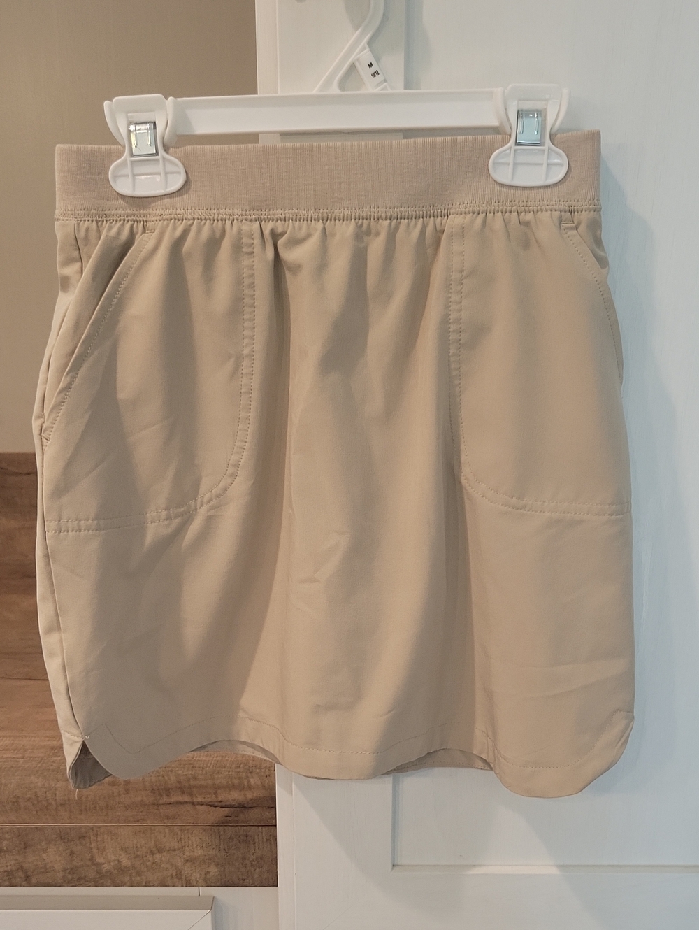Izod Girls' Beige Skorts with Front Pockets